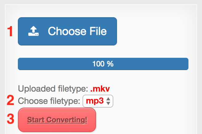 How to convert MKV files online to MP3